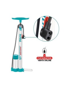 INFLADOR BOMBA AIRE DE MANO 500MM CON MANOMETRO MODELO TMPP3811.