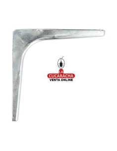 PALOMILLA ACERO SOPORTE BALDAS Y ESTANTERIAS COLOR ZINCADO MODELO 2.