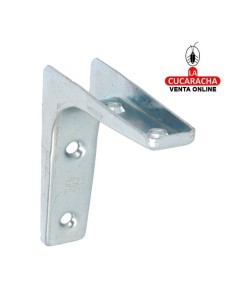 PALOMILLA ACERO SOPORTE BALDAS Y ESTANTERIAS COLOR ZINCADO MODELO 2.