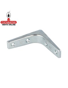 PALOMILLA ACERO SOPORTE BALDAS Y ESTANTERIAS COLOR ZINCADO MODELO 2.