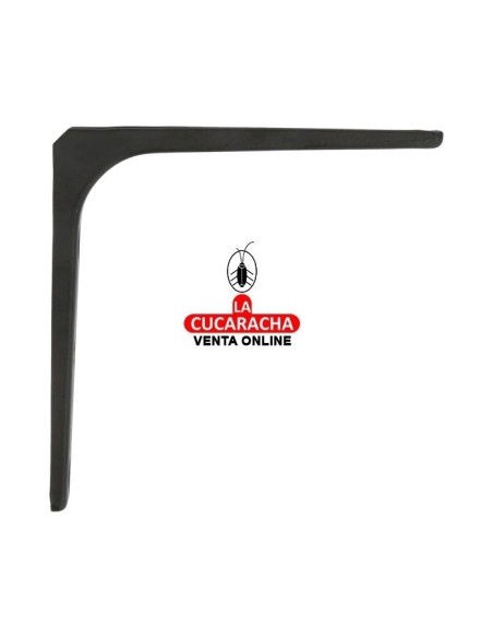 PALOMILLA ACERO SOPORTE BALDAS Y ESTANTERIAS COLOR NEGRO MODELO 2.