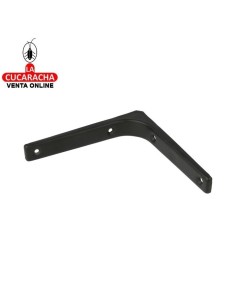 PALOMILLA ACERO SOPORTE BALDAS Y ESTANTERIAS COLOR NEGRO MODELO 2.