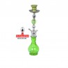 Shisha cristal de 1 salida, color verde 43 cm