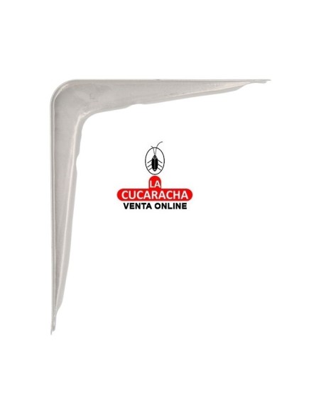 PALOMILLA ACERO SOPORTE BALDAS Y ESTANTERIAS COLOR GRIS METALIZADO MODELO 6.