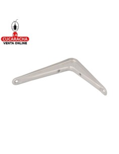 PALOMILLA ACERO SOPORTE BALDAS Y ESTANTERIAS COLOR GRIS METALIZADO MODELO 6.