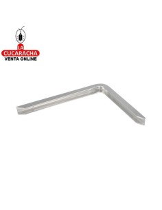 PALOMILLA ALUMINIO SOPORTE BALDAS Y ESTANTERIAS COLOR PLATA MODELO 4 PLUS.