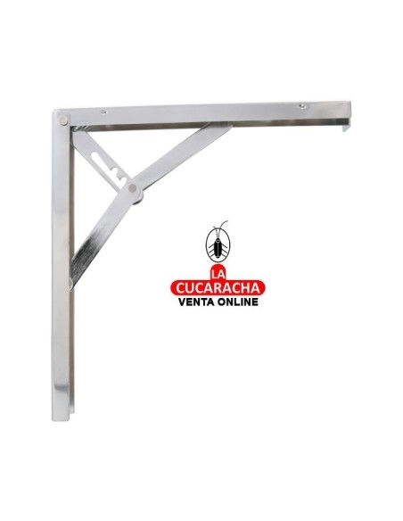 PALOMILLA ACERO SOPORTE ABATIBLE 3 POSICIONES COLOR CROMADO MODELO 8.