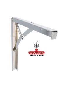 PALOMILLA ACERO SOPORTE ABATIBLE 3 POSICIONES COLOR CROMADO MODELO 8.