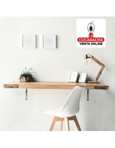 PALOMILLA ACERO SOPORTE ABATIBLE 3 POSICIONES COLOR CROMADO MODELO 8.