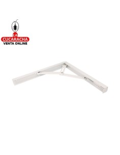 PALOMILLA ACERO SOPORTE ABATIBLE 3 POSICIONES COLOR BLANCO MODELO 8.