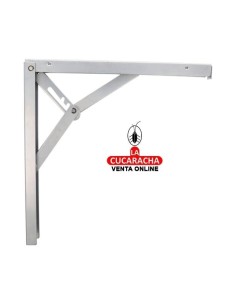 PALOMILLA ACERO SOPORTE ABATIBLE 3 POSICIONES COLOR GRIS METALIZADO MODELO 8.