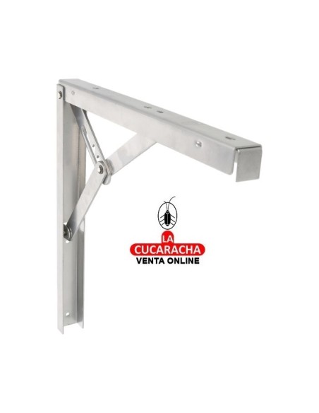 PALOMILLA ACERO SOPORTE ABATIBLE 3 POSICIONES COLOR GRIS METALIZADO MODELO 8.