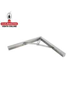 PALOMILLA ACERO SOPORTE ABATIBLE 3 POSICIONES COLOR GRIS METALIZADO MODELO 8.