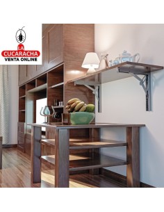 PALOMILLA ACERO SOPORTE ABATIBLE 3 POSICIONES COLOR GRIS METALIZADO MODELO 8.