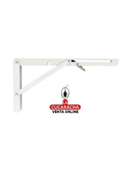 PALOMILLA ACERO SOPORTE ABATIBLE 1 POSICION COLOR BLANCO MODELO 800.