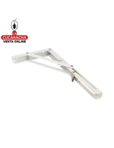 PALOMILLA ACERO SOPORTE ABATIBLE 1 POSICION COLOR BLANCO MODELO 800.