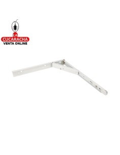 PALOMILLA ACERO SOPORTE ABATIBLE 1 POSICION COLOR BLANCO MODELO 5.