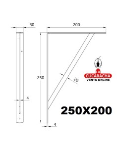 PALOMILLA ACERO REFORZADA MULTIUSO ESTANTERIAS COLOR CINCADO MODELO 9.