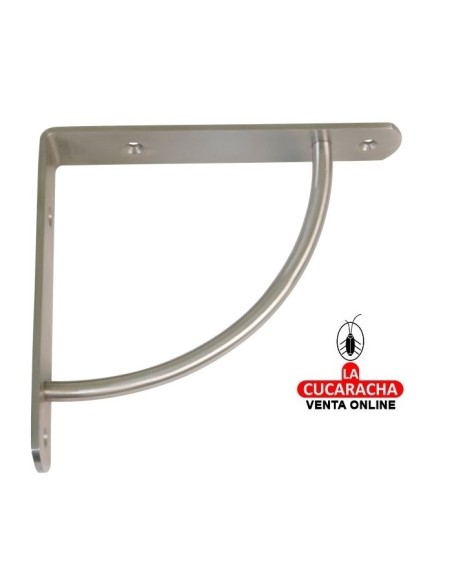 PALOMILLA ACERO DECORATIVA BALDAS Y ESTANTERIAS COLOR NIQUEL CEPILLADO MODELO 24.