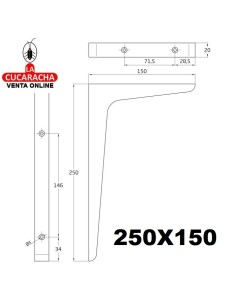 PALOMILLA MADERA DECORATIVA BALDAS Y ESTANTERIAS MODELO 19.