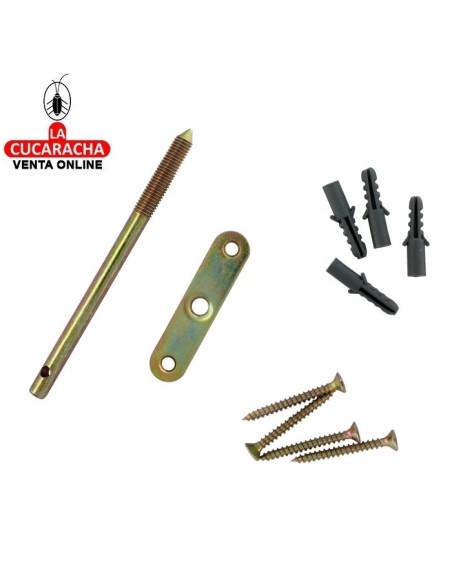SOPORTE OCULTO ACERO BICROMATADO CON BARRA BALDAS Y ESTANTERIAS MODELO 20.