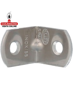 ANGULO REFUERZO ACERO INOX COLOR BRILLO CANTO REDONDO MODELO 3.