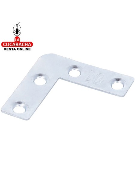 ESCUADRA REFUERZO ACERO CINCADA CANTO CUADRADO MODELO 1.