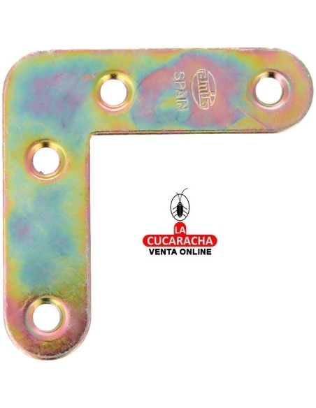 ESCUADRA REFUERZO ACERO BICROMATADA CANTO REDONDO MODELO 2.