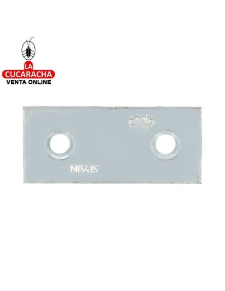 PLACA SOPORTE REFUERZO ACERO CINCADO CANTO CUADRADO MODELO 1.