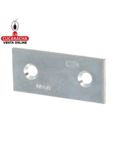 PLACA SOPORTE REFUERZO ACERO CINCADO CANTO CUADRADO MODELO 1.