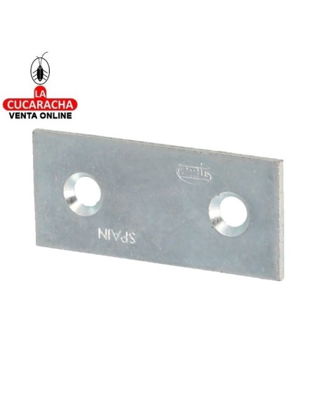 PLACA SOPORTE REFUERZO ACERO CINCADO CANTO CUADRADO MODELO 1.