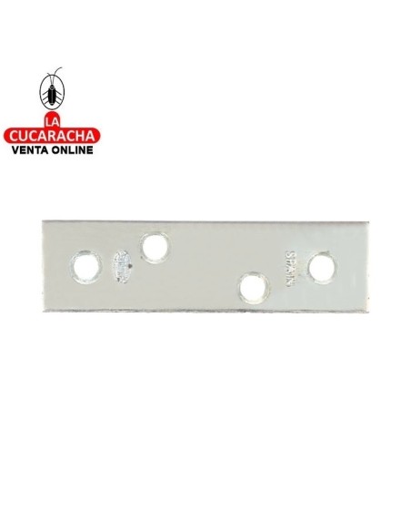 PLACA SOPORTE REFUERZO ACERO CINCADO CANTO CUADRADO MODELO 1.