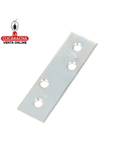 PLACA SOPORTE REFUERZO ACERO CINCADO CANTO CUADRADO MODELO 1.