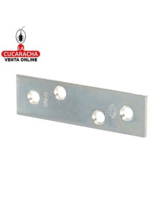 PLACA SOPORTE REFUERZO ACERO CINCADO CANTO CUADRADO MODELO 1.