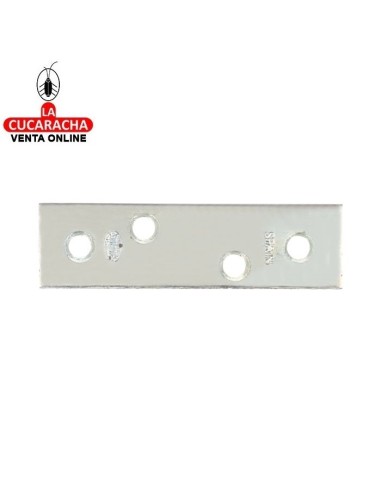 PLACA SOPORTE REFUERZO ACERO CINCADO CANTO CUADRADO MODELO 1.