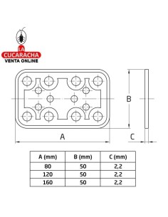 PLACA SOPORTE ACERO PLANA... 2
