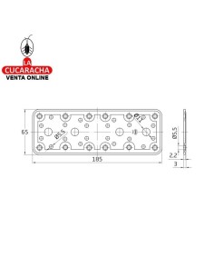 PLACA SOPORTE ACERO PLANA... 2