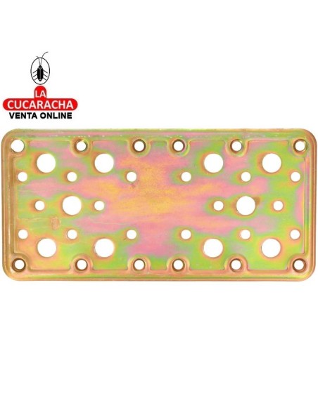 PLACA SOPORTE ACERO PLANA PERFORADA MODELO 502.
