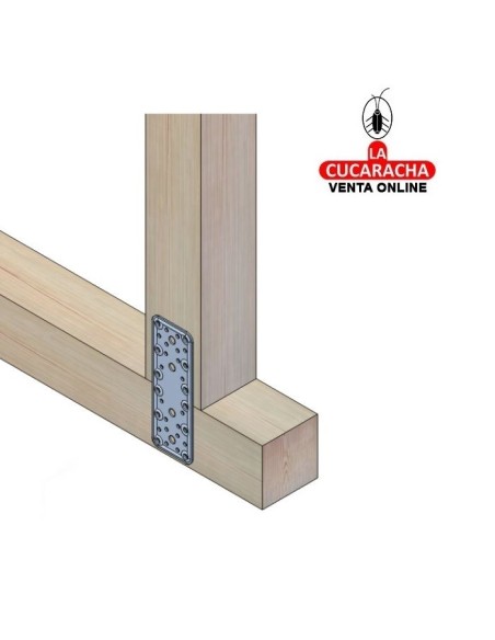 PLACA SOPORTE ACERO PLANA PERFORADA MODELO 502.