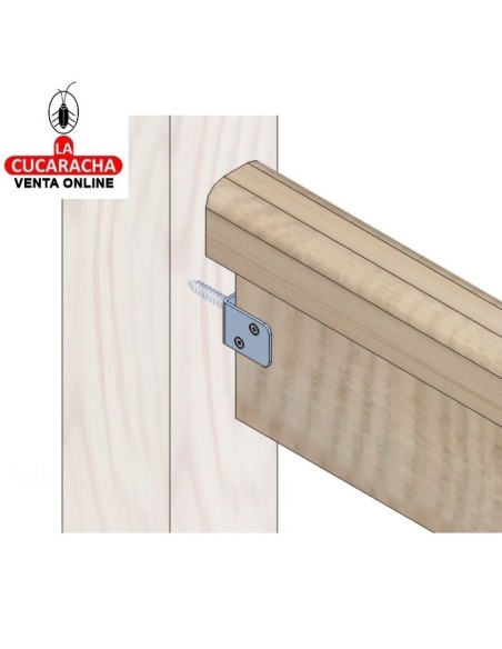 ANCLAJE ACERO UNION PIEZAS MADERA TORNILLO SOLDADO MODELO 10.