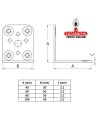 ANGULO PLACA ACERO REFORZADO MODELO 300.-15 Variantes.