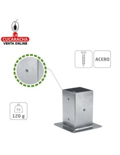 SOPORTE FIJACION DE SUELO ACERO MODELO 358.