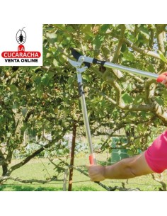 TIJERA PODAR A DOS MANOS MANGO ALUMINIO RAMAS VERDES Y HUMEDAS MODELO P03.