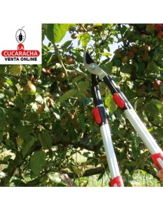 TIJERA PODAR A DOS MANOS MANGOS TELESCOPICOS ALUMINIO RAMAS VERDES Y HUMEDAS MODELO P04.