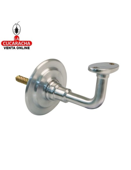 SOPORTE LATON PASAMANOS CROMADO MATE MODELO 23.