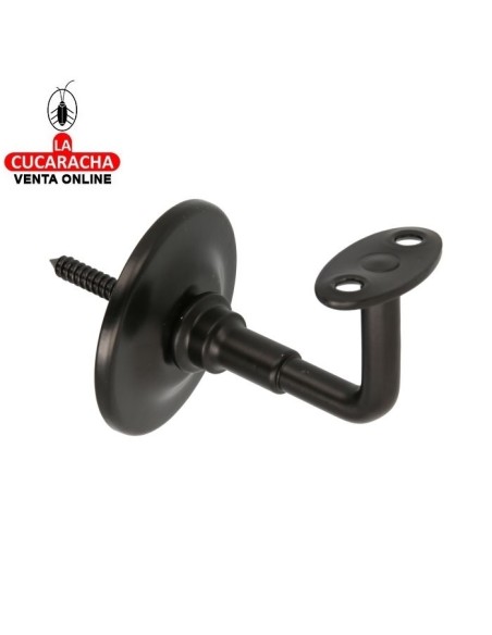 SOPORTE ACERO NEGRO PASAMANOS MODELO 24.
