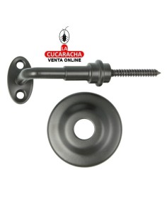 SOPORTE ACERO NEGRO PASAMANOS MODELO 24.