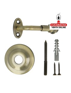 SOPORTE ACERO COLOR CUERO PASAMANOS MODELO 26.