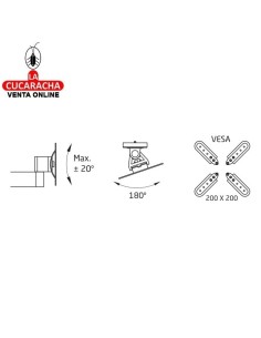 SOPORTE ACERO FIJO TV HASTA... 2