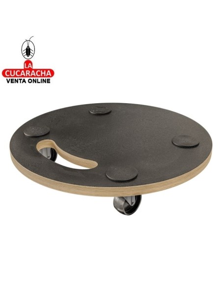 SOPORTE MADERA CONTRACHAPADA RODANTE REDONDO MODELO 2610.